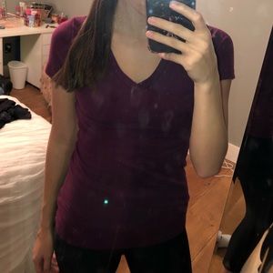 Basic plain purple t-shirt